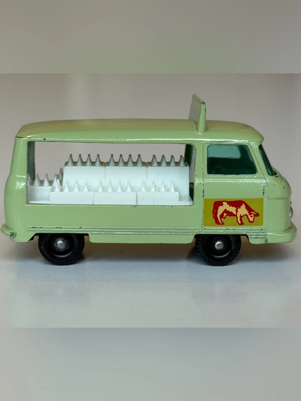 V Vintage Matchbox No. 21 Commer Bottle Float Drink More Milk Lesney England